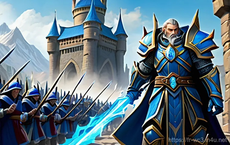 워크래프트3 유닛 상성 공략 - **Prompt 1: Dryad Skirmish in Ashenvale** "A dynamic, medium-shot image capturing a skirmish in ...