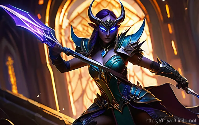 워크래프트3 아이템 등급 - **Prompt:** A formidable male Undead Death Knight, clad in dark, heavy armor, stands resolute on a w...
